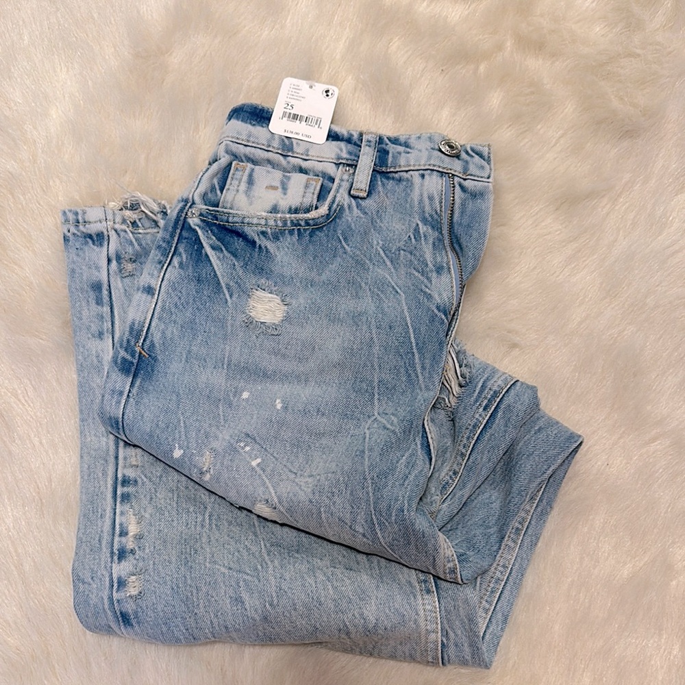 Light Blue Distressed Jeans